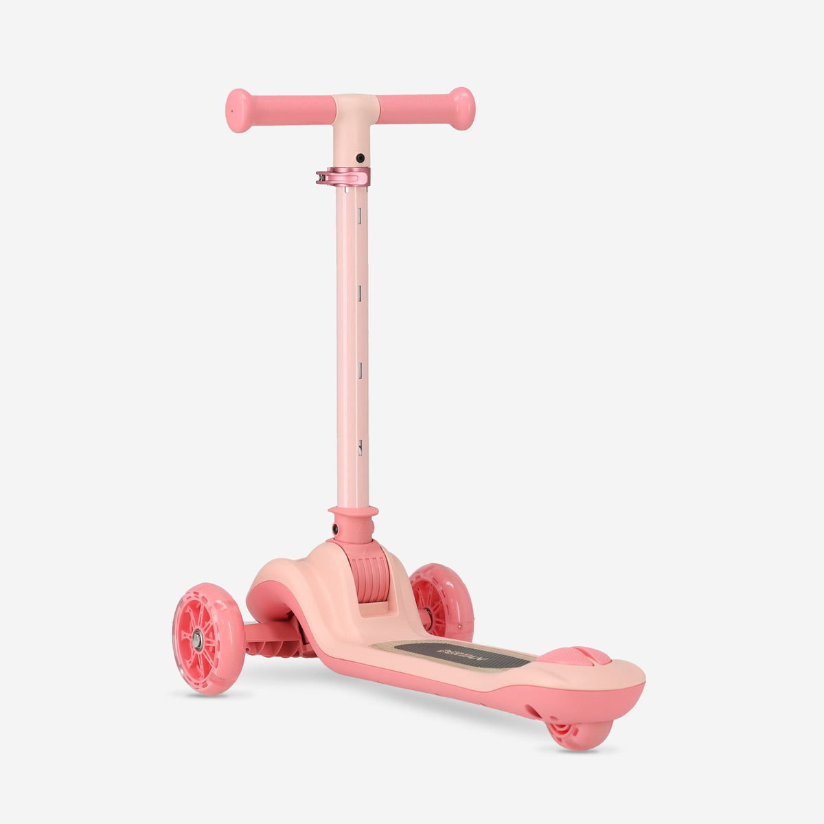 Harvey 3-Wheel Kids' Scooter with LED Lights - Adjustable 65-80 cm - Pink