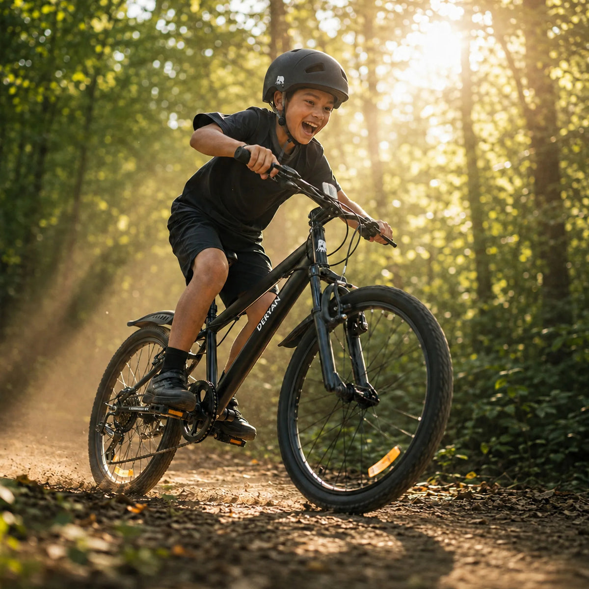 20-Inch Kids' Mountain Bike - Black