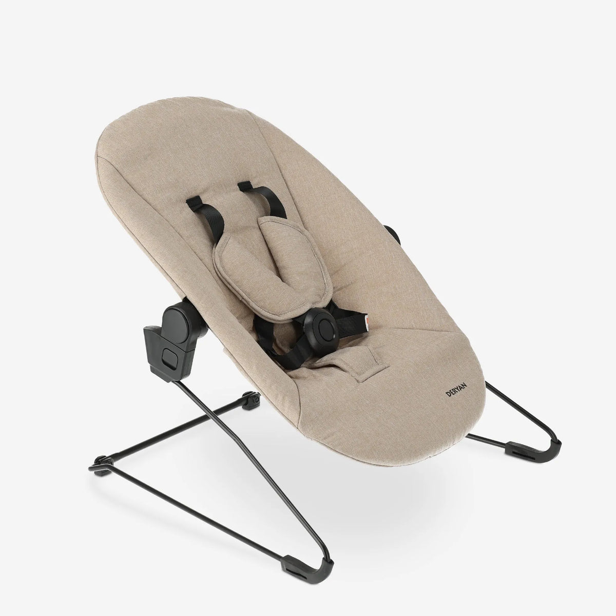 Odin Wooden Adjustable High Chair with Bouncer and Tray - Nougat