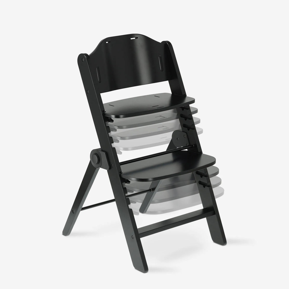 Odin Wooden Adjustable High Chair with Bouncer and Tray - Nougat