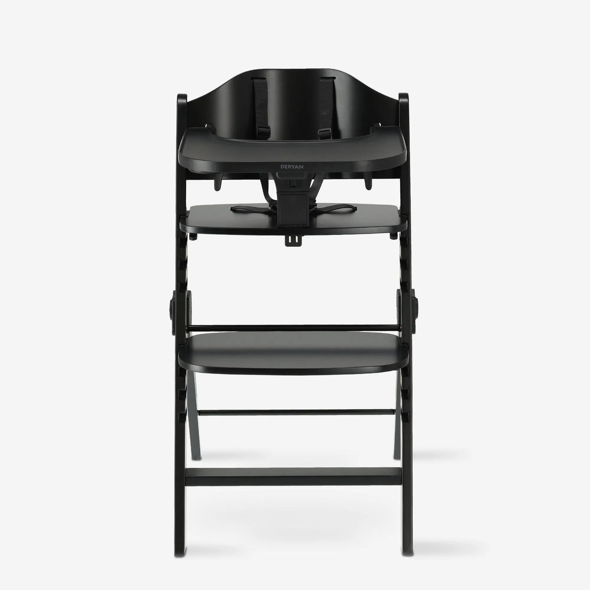Odin Wooden Adjustable High Chair with Bouncer and Tray - Nougat