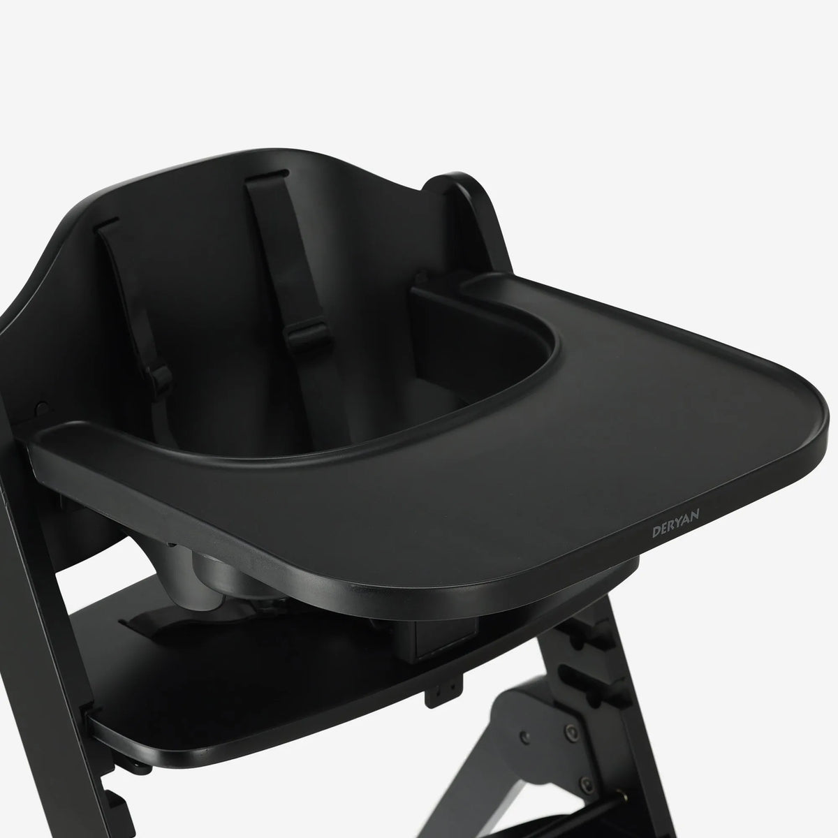 Odin Wooden Adjustable High Chair with Bouncer and Tray - Nougat