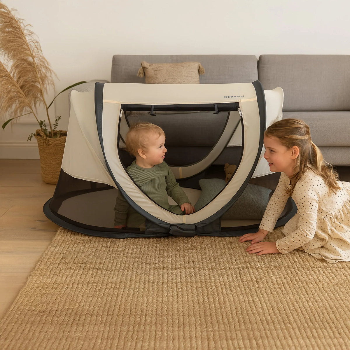 Scott Baby Pop-Up Camping Tent - Cream
