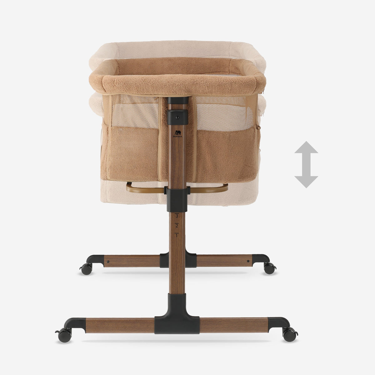 Snoozy Co-Sleeper Cradle - Teddy Brown