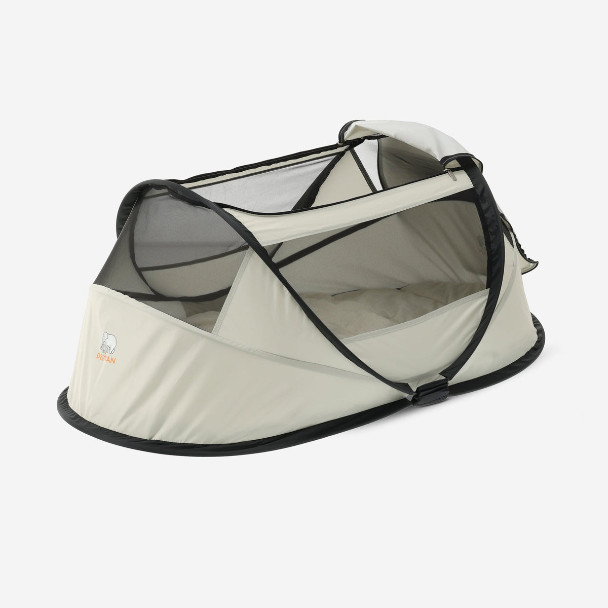 BabyBox Baby Tent Camping Crib + Cotton Blanket - Ivory