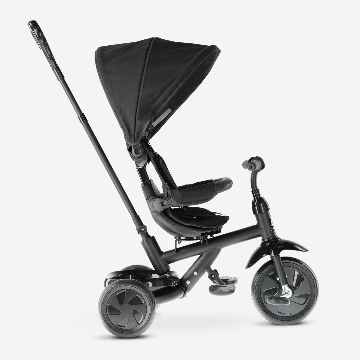 Adventurer Tricycle with push bar Black