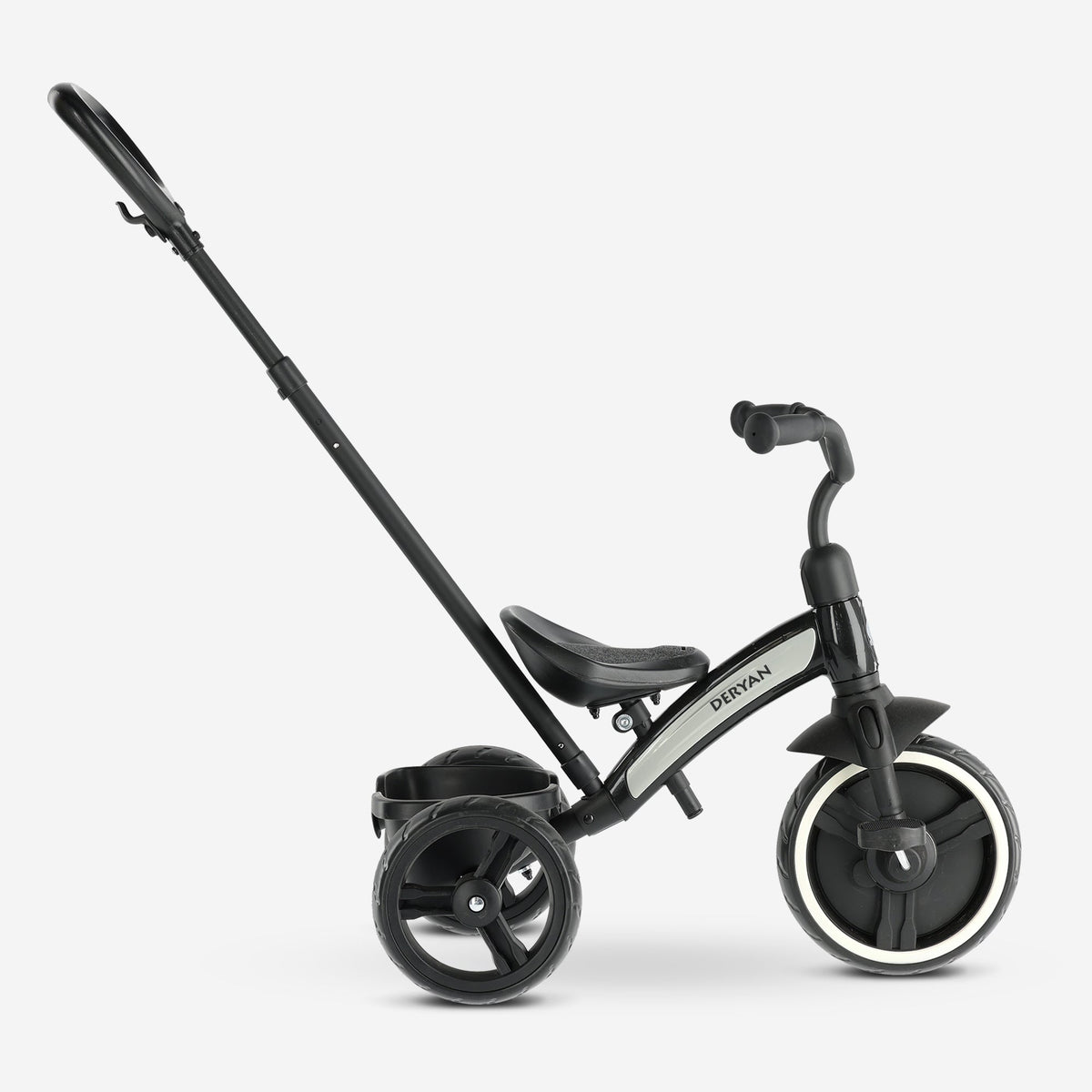 Tricycle with push bar