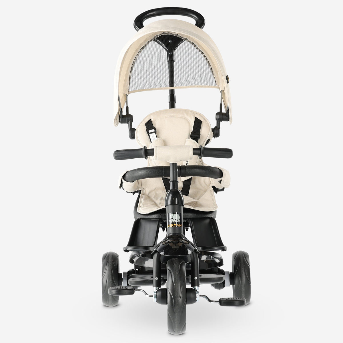 Adventurer Tricycle with Push Bar, Cream