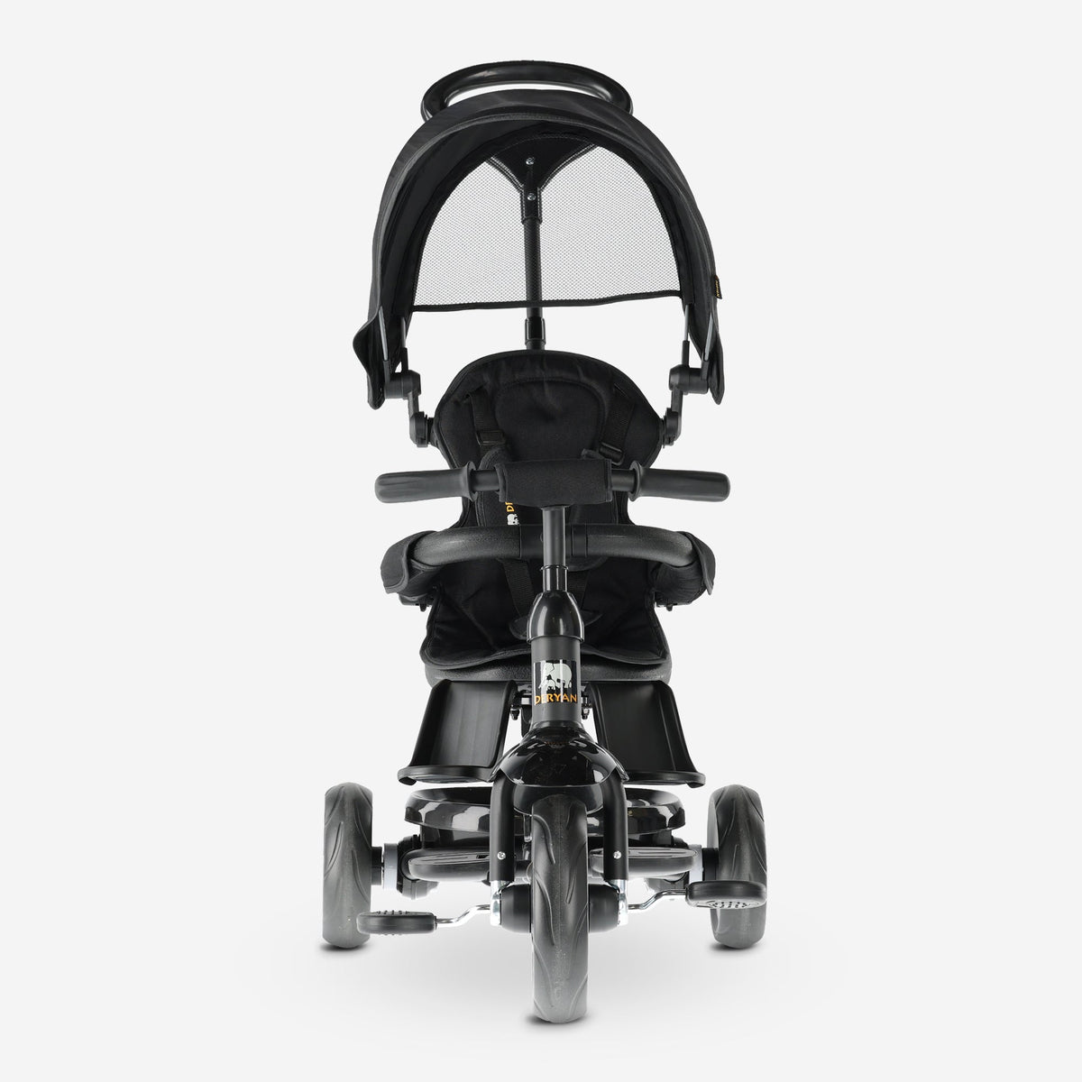 Adventurer Tricycle with push bar Black