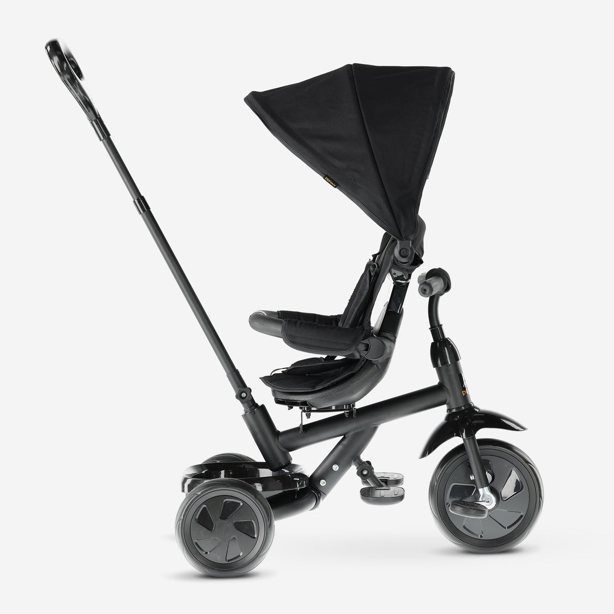 Adventurer Tricycle with push bar Black