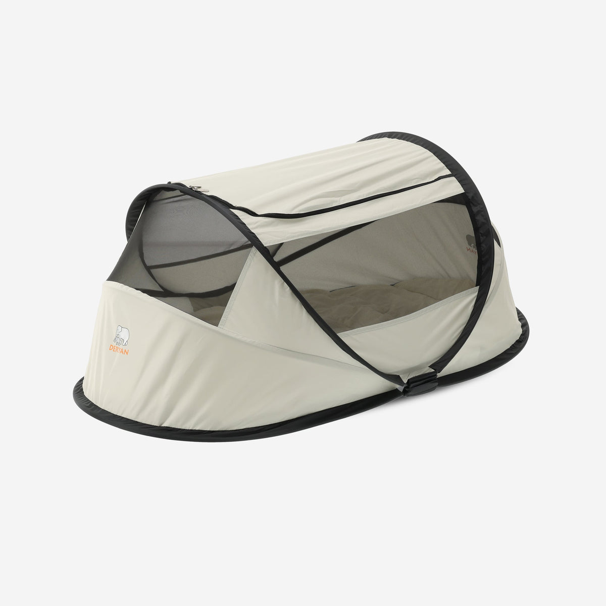 BabyBox Baby Tent Camping Crib + Cotton Blanket - Ivory