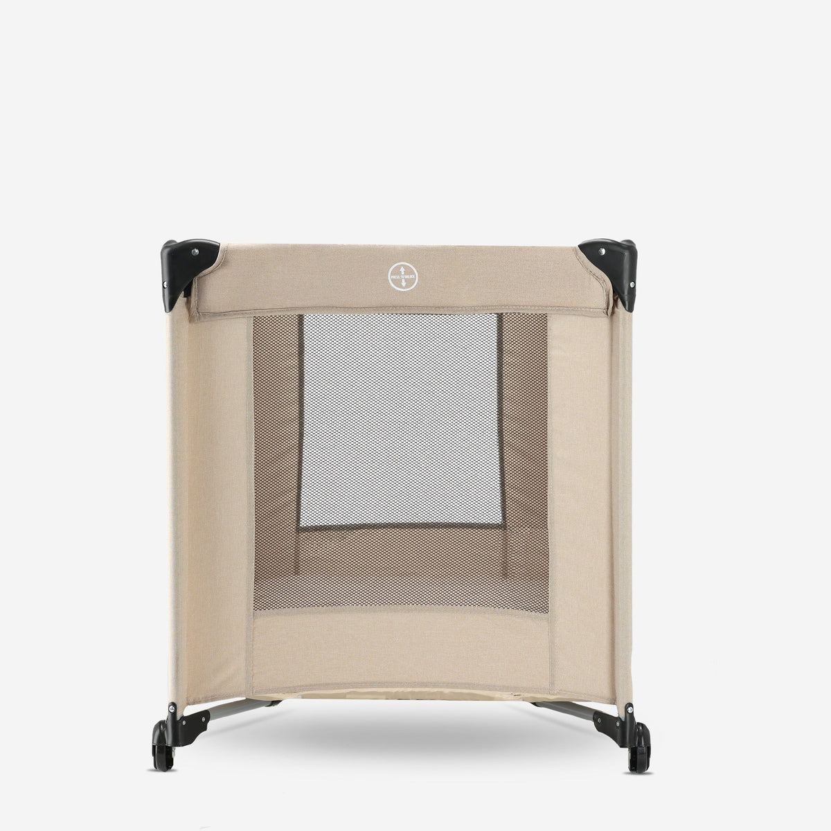 Luxury Camping Bed with Changing Table and Floor Riser - Nougat