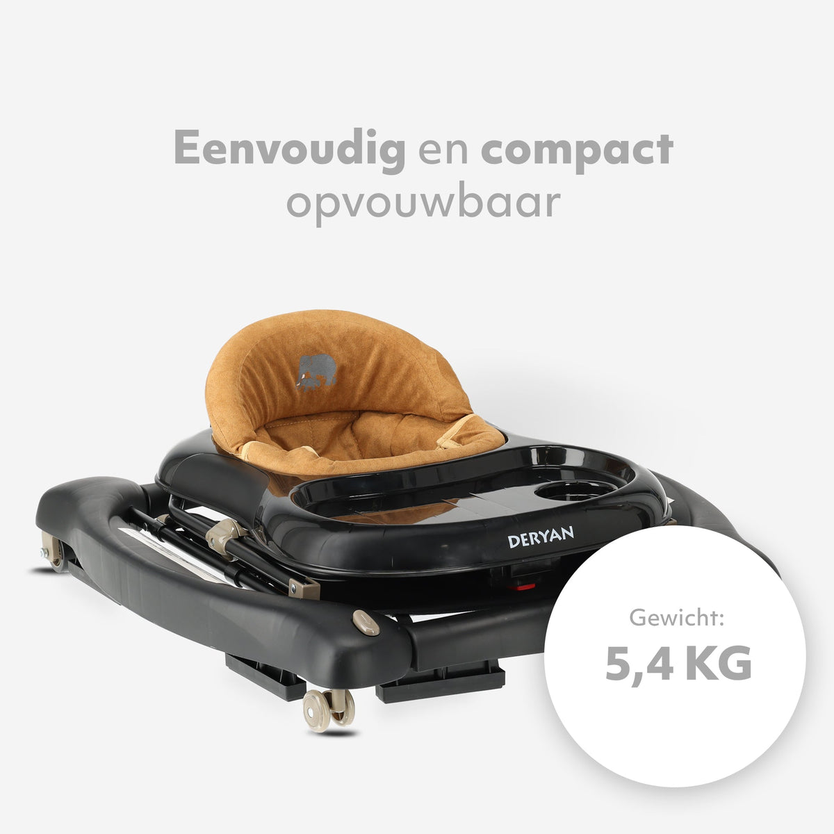 4-in-1 Walker Black & Nougat