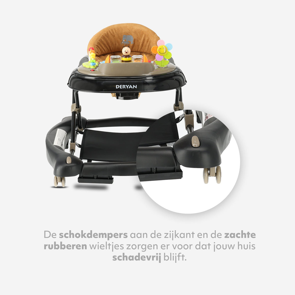 4-in-1 Walker Black & Nougat