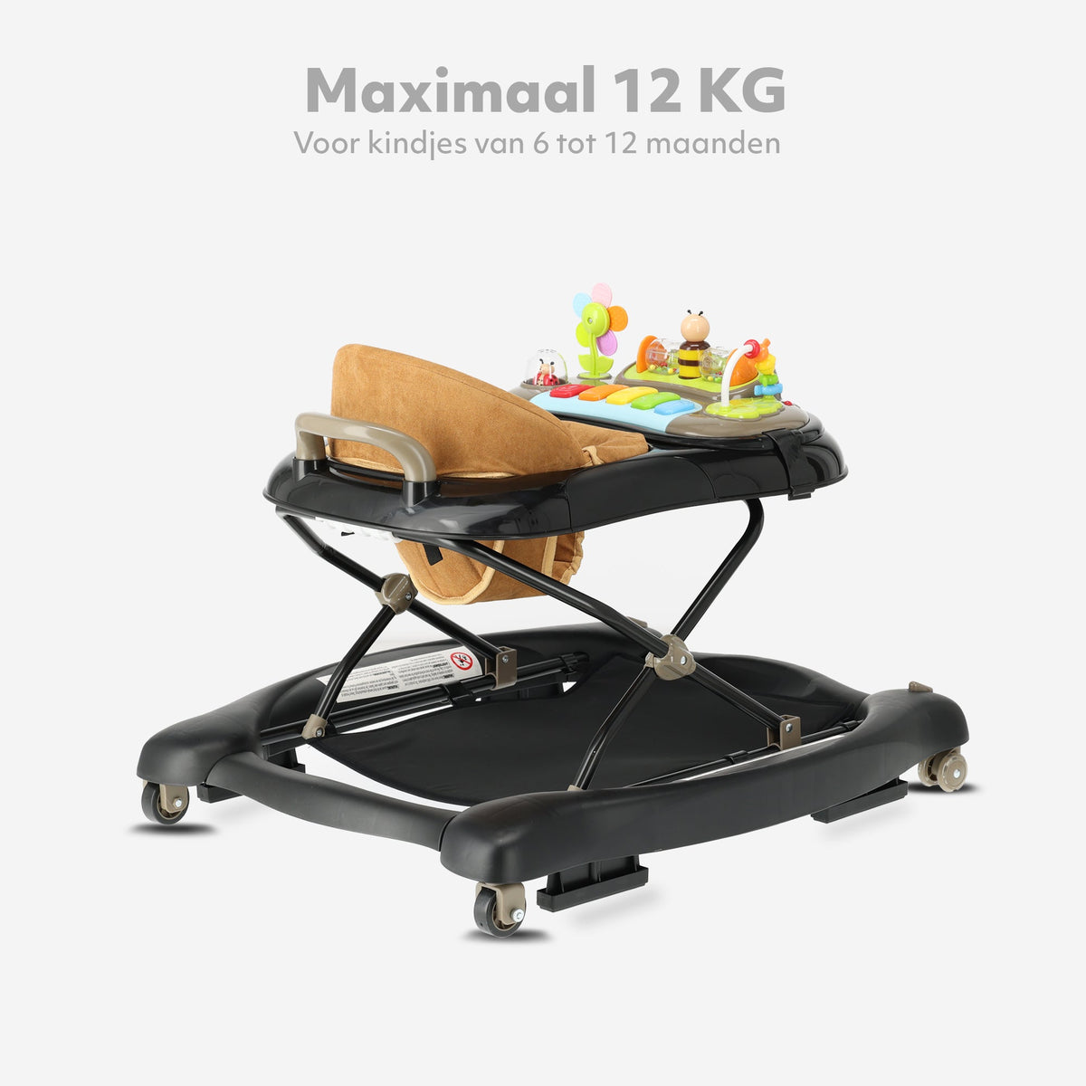 4-in-1 Walker Black & Nougat