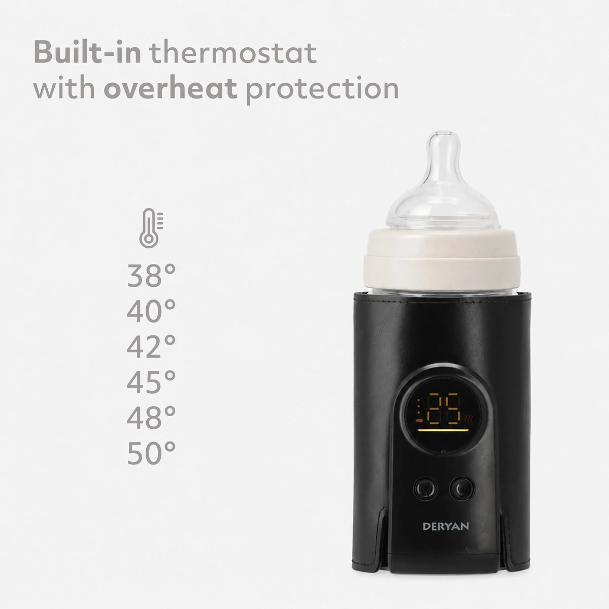 Portable Sleeve Bottle Warmer - Black