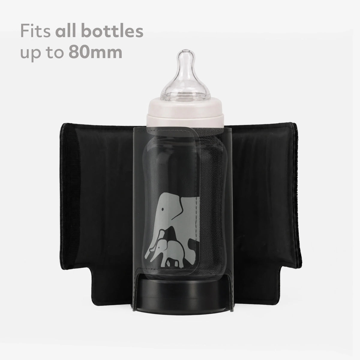 Portable Sleeve Bottle Warmer - Black