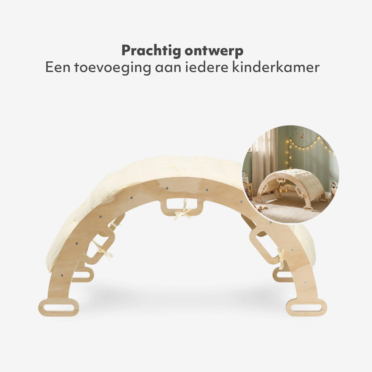 Luxury Wooden Climbing Arch with Cushion