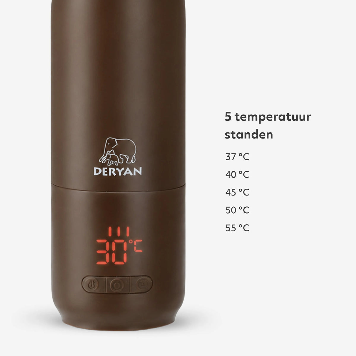 Wireless Bottle Warmer 350 ml - Chocolate Brown