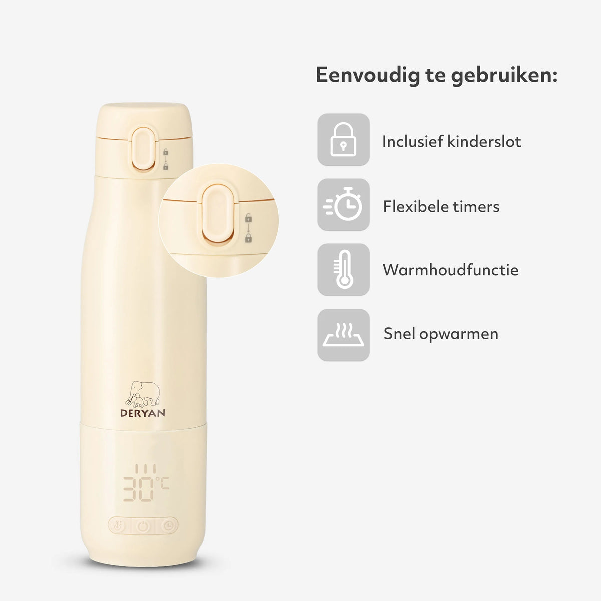Wireless Bottle Warmer 350 ml - Beige