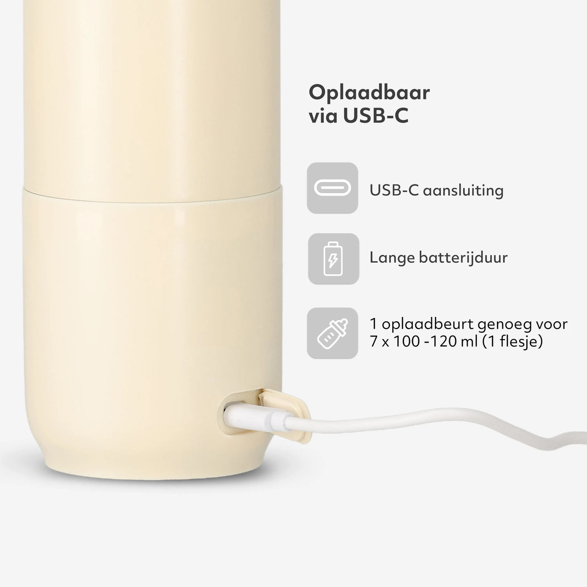 Wireless Bottle Warmer 350 ml - Beige