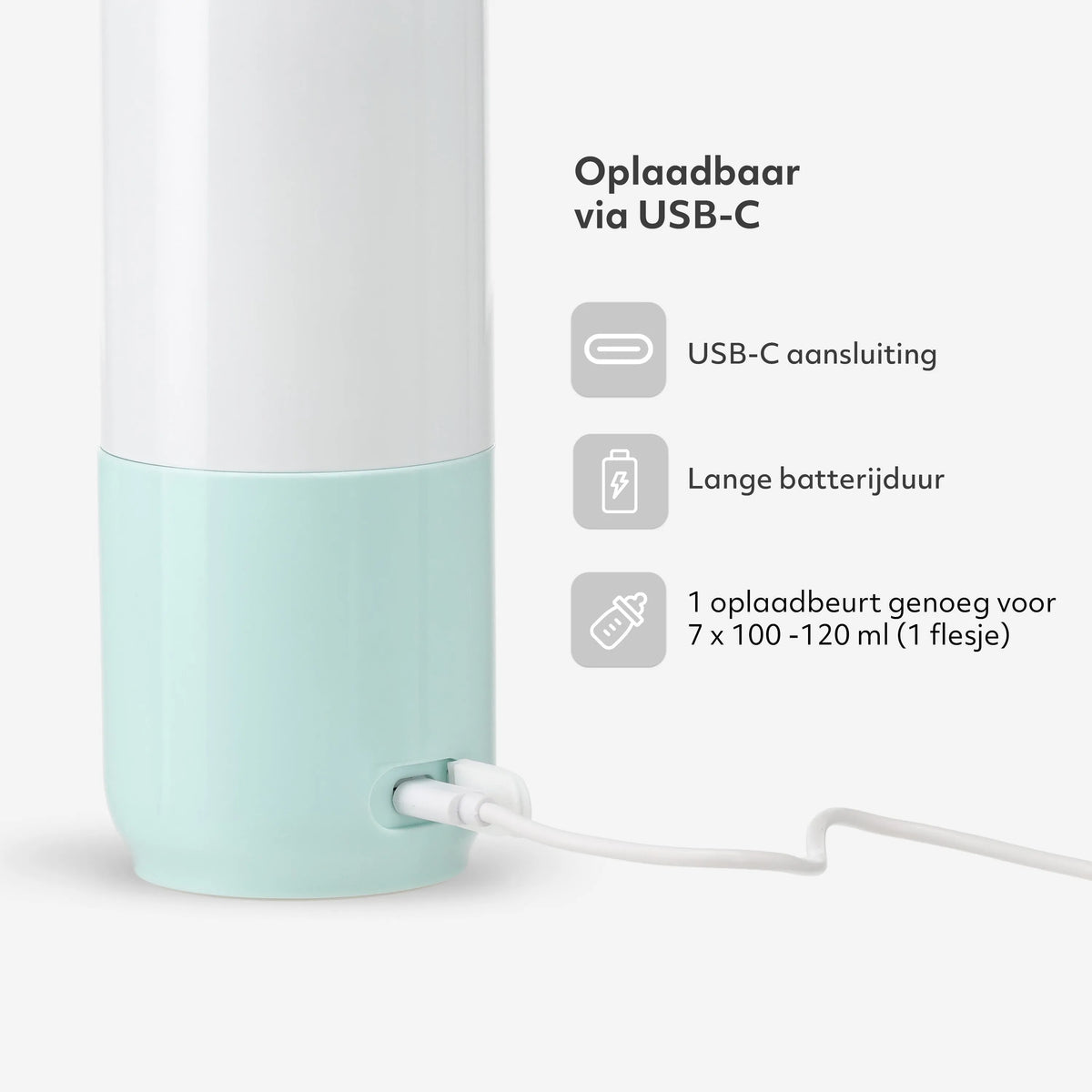 Wireless Bottle Warmer 350 ml - Mint