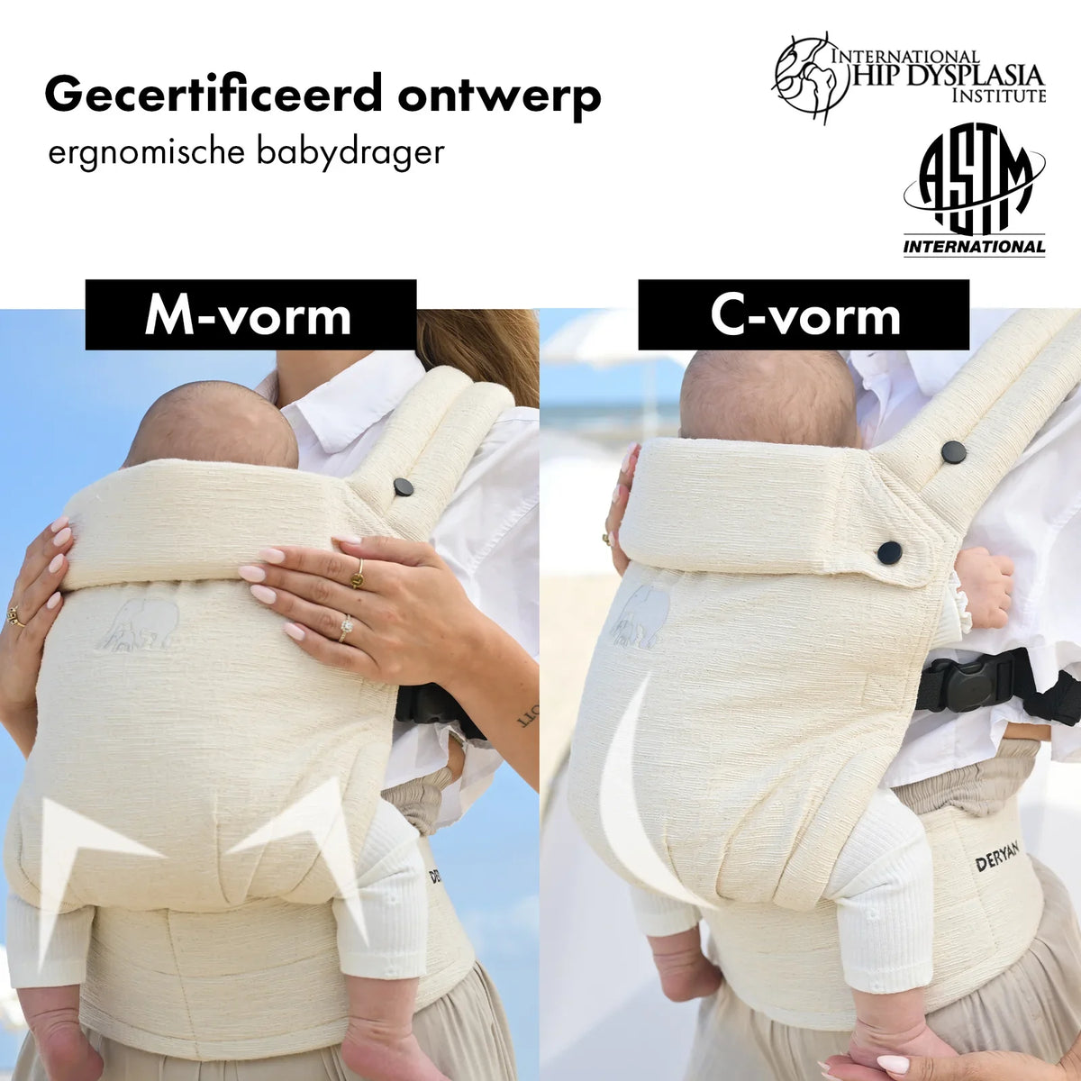 Amora Baby Carrier Agus Oat in Linen Nougat