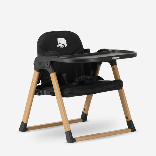 Booster Booster Seat S - Black/Wood