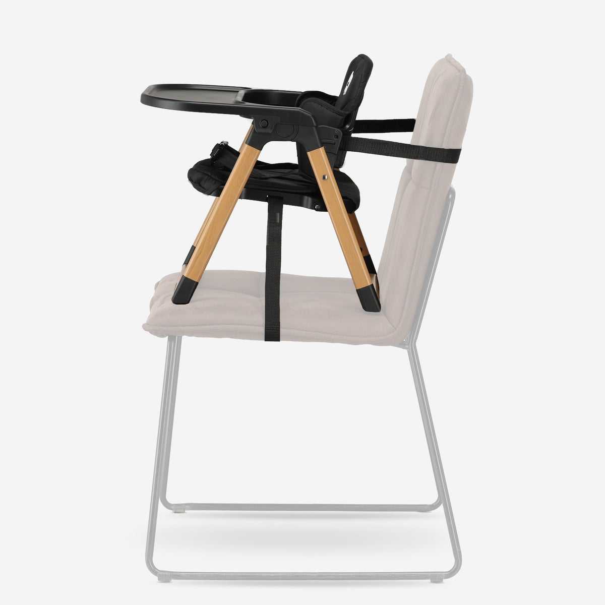 Booster Booster Seat S - Black/Wood