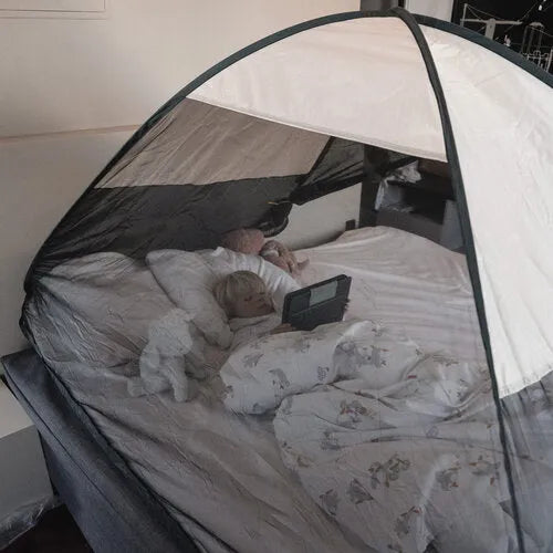 Bed Tent Pop-Up Cream 200x90