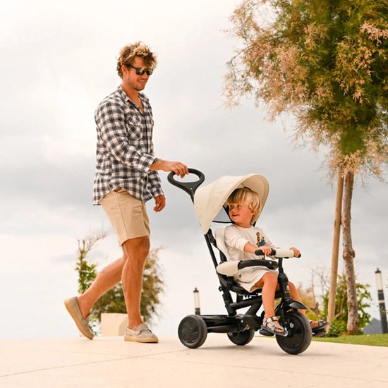 Adventurer Tricycle with Push Bar, Cream