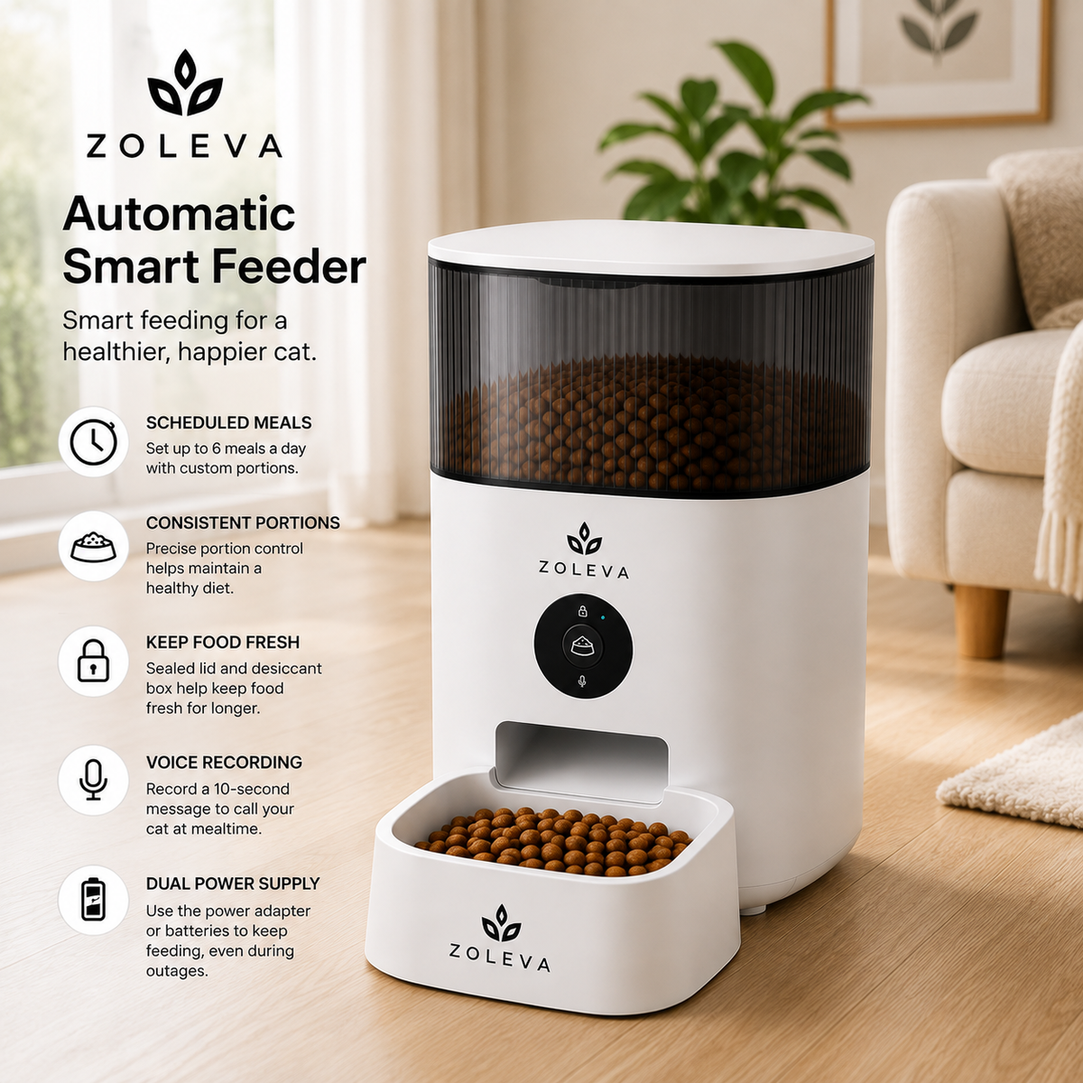 Zoleva Automatic Smart Feeder