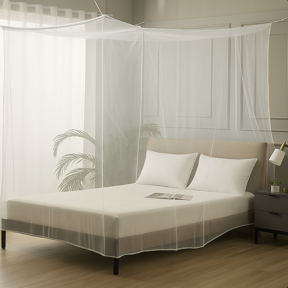 Luxury 2 Person Mosquito Net XXL - Includes suspension set and travel bag