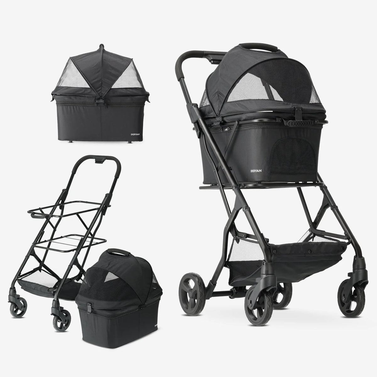 Luxury Foldable Dog Buggy